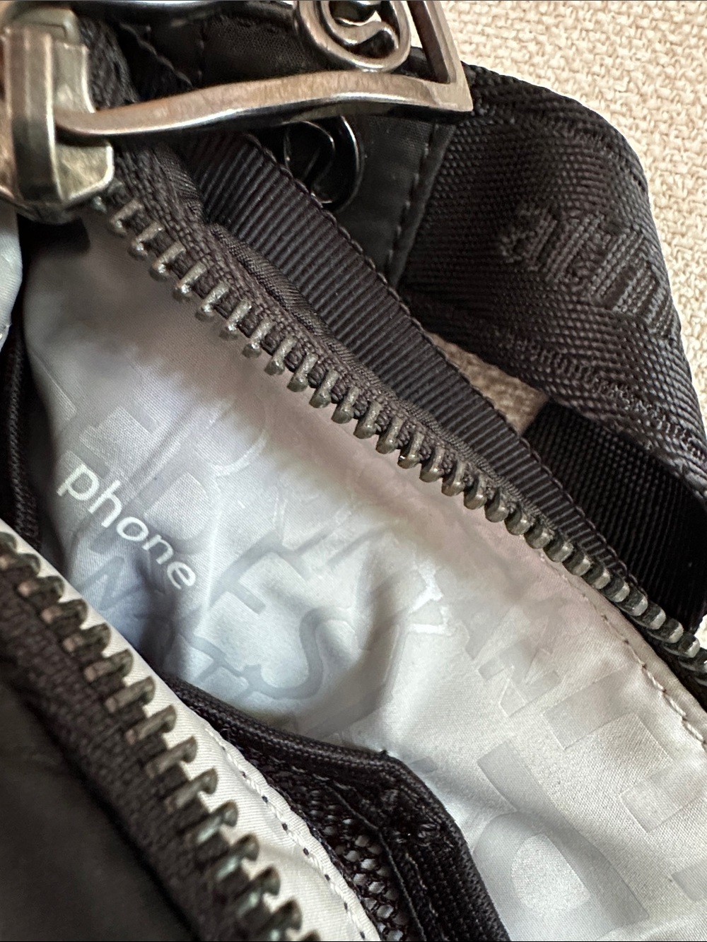 lululemon athletica Black Quilted Belt Bag - Picture 8 of 9